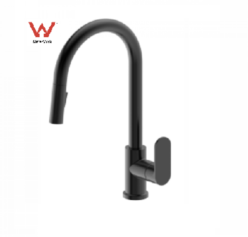 130236PH Pull out - Kitchen Tap/mixer - Matt Black