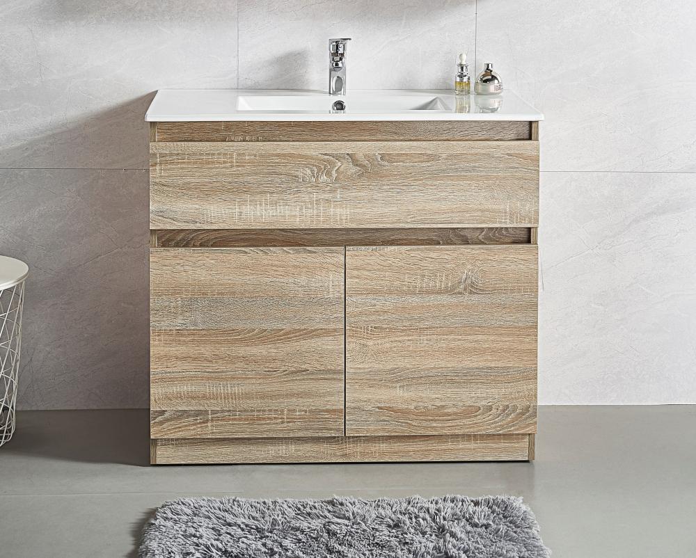 Original Oak Free Standing 750mm Vanity with Single Basin