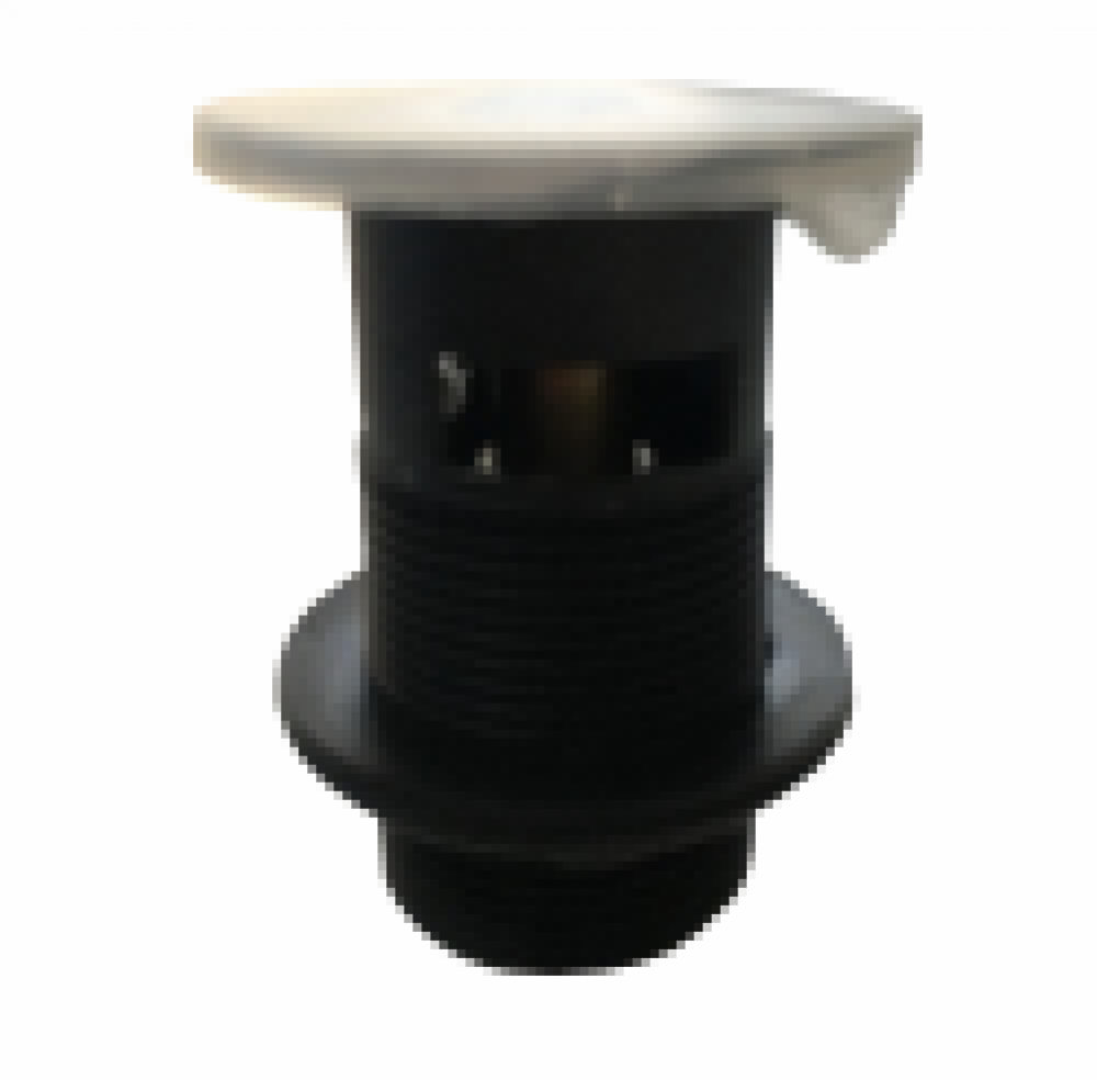 A38-B, pop up waste, Black, with overflow