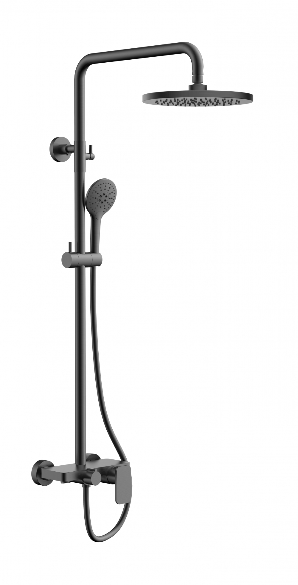 240110GM Shower set - Gun Metal - 明装