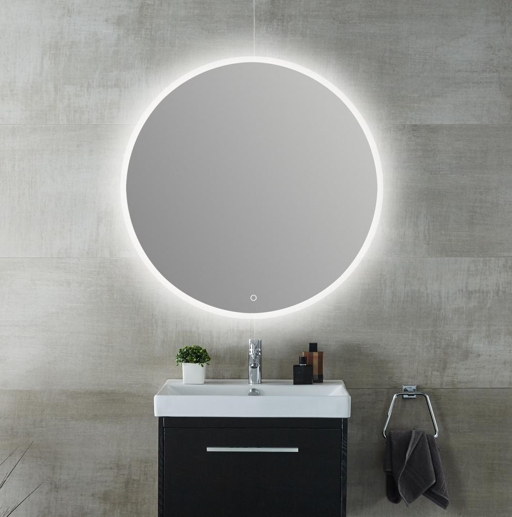 Φ700mm Frameless Round LED Mirror