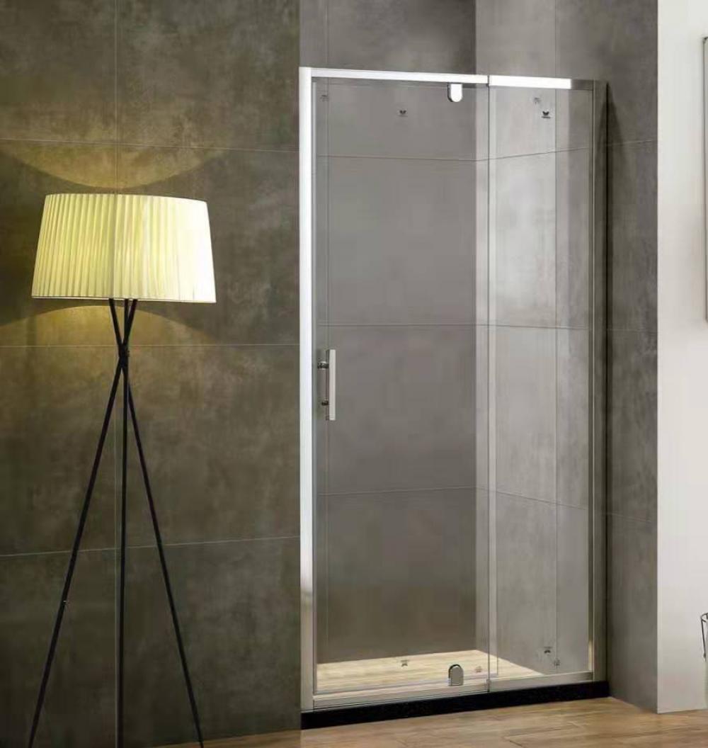 1000mm 3 Side Wall Swing Door  Shower Chrome (Round Handle)