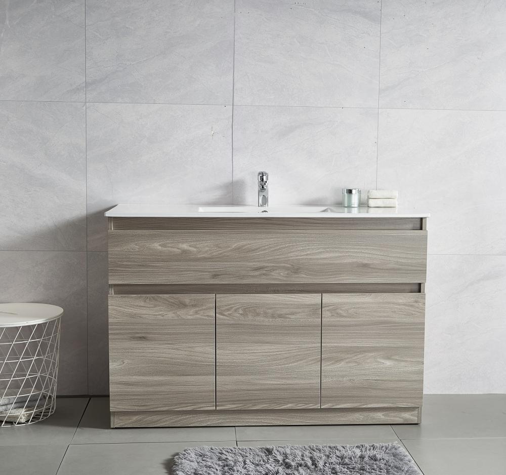 Oak Grey Free Standing 1200mm Vanity with Single Basin