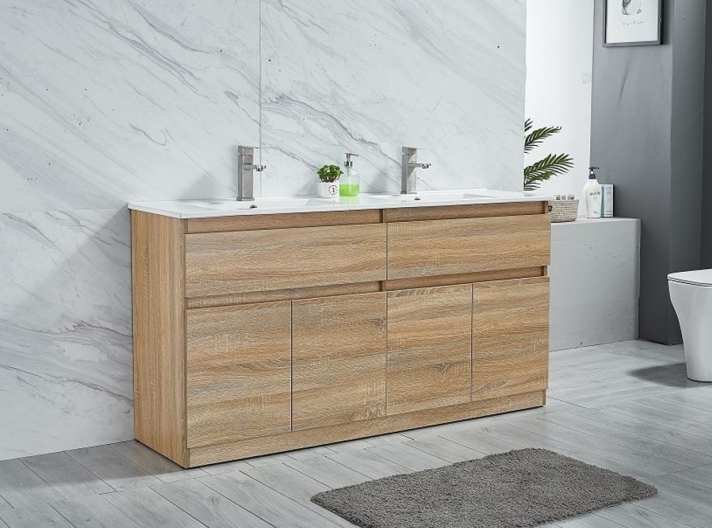 Original Oak Free Standing 1500mm Vanity with Double Basin