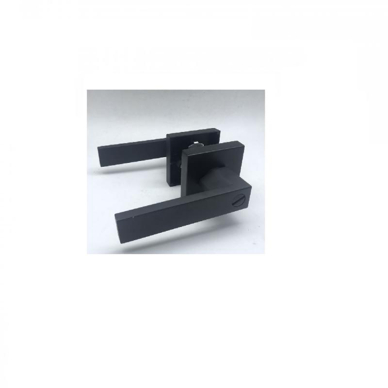 3201-B,  Inner Door Lock, Matte Black color(square)