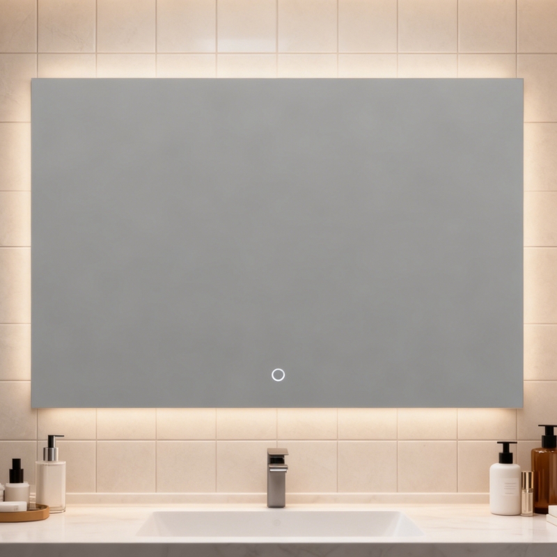 NU-907F, LED mirror without frosted edges