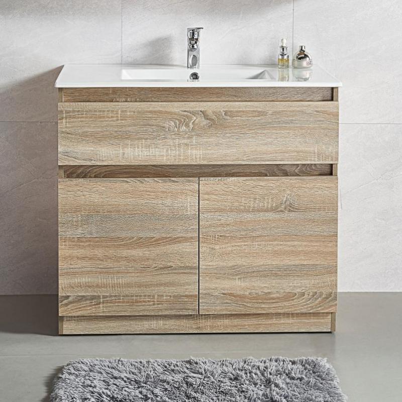 MY-70047-6082-Y02-VANITY Original Oak Free Standing 600mm Vanity with single Basin