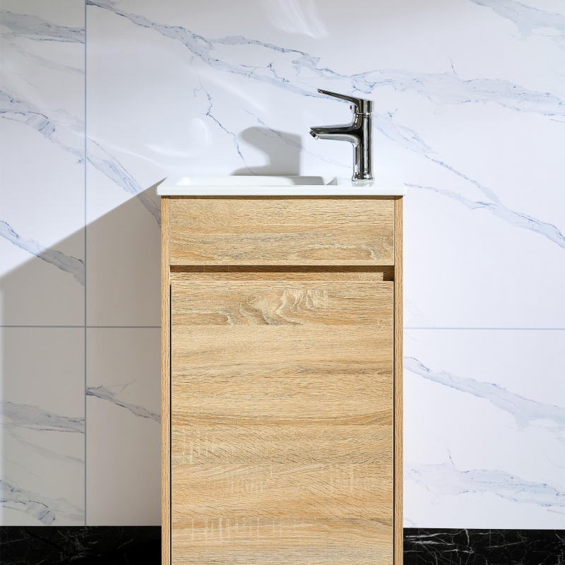 MY-70048-820-Y02 VANITY Original Oak 460mm Free Standing Vanity