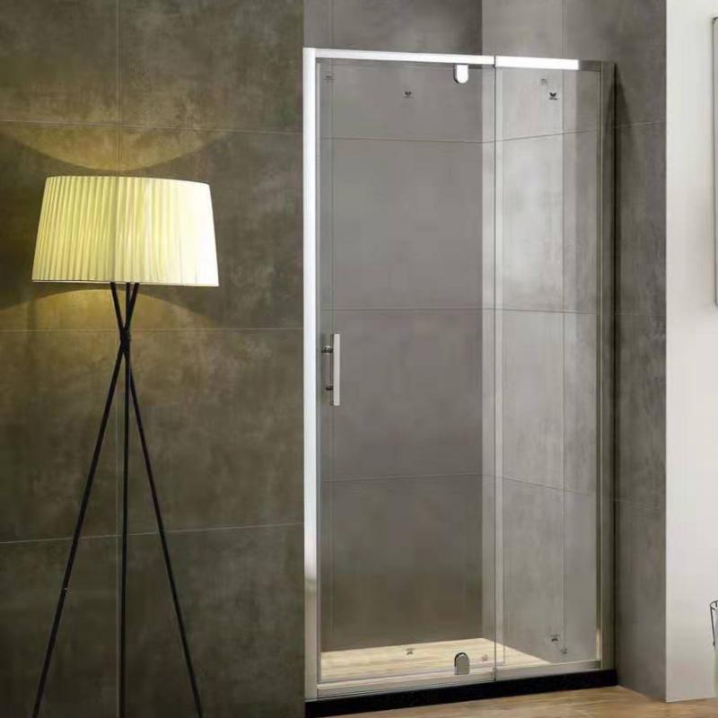 1000mm 3 Side Wall Swing Door  Shower Chrome (Round Handle)