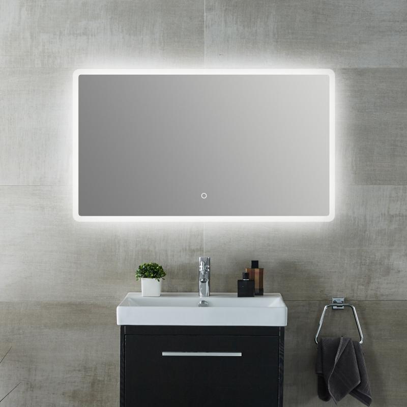 1200*700mm Frameless Square LED Mirror